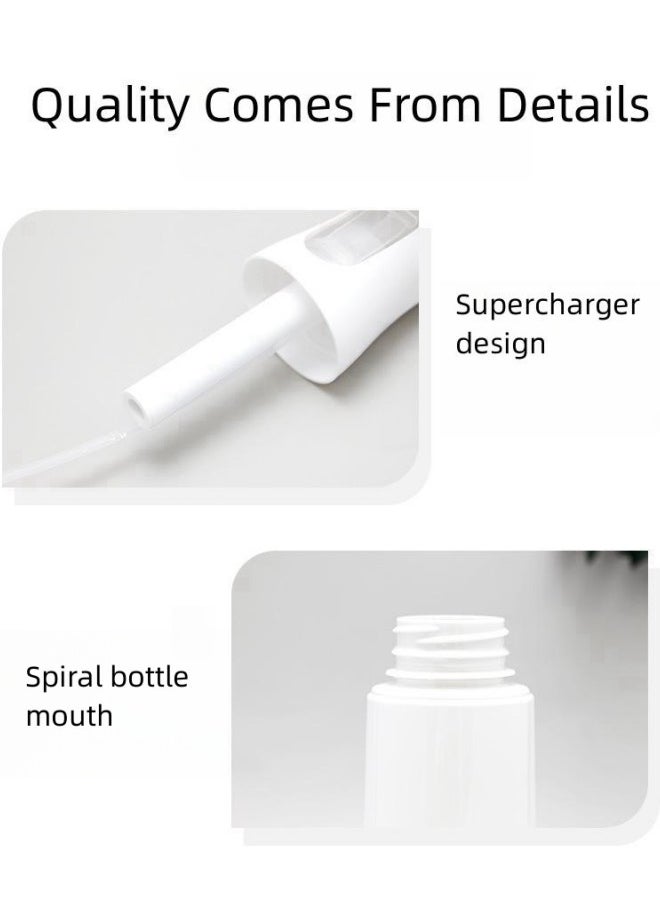 WAOKN - Continuous Spray Bottle (300ml) Ultra-Fine Water Mist Plastic Sprayer - For Disinfection, Hair Styling, Cleaning, Salon, Botanical, Essential Oil Fragrance and More - White - Image 1