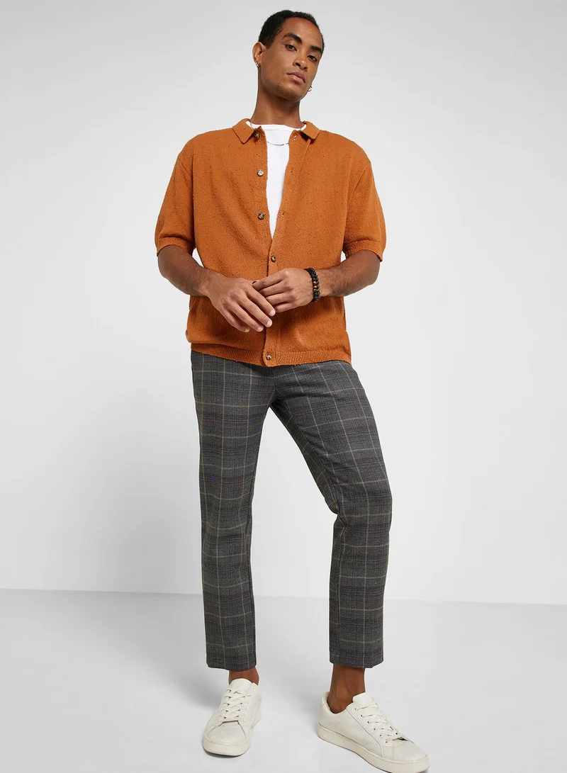 TOPMAN Textured Relaxed Fit Shirt