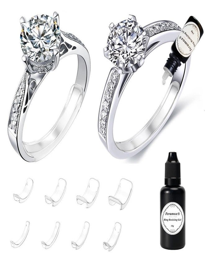 Feramox Invisible Ring Size Adjuster for Loose Rings Ring Adjuster Fit Any Ring Resizing Gel with UV Light Ring Snuggie Filler - Image 1