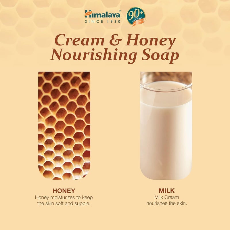 Himalaya Herbals Nourishing Cream and Honey Soap 75gm - Image 3