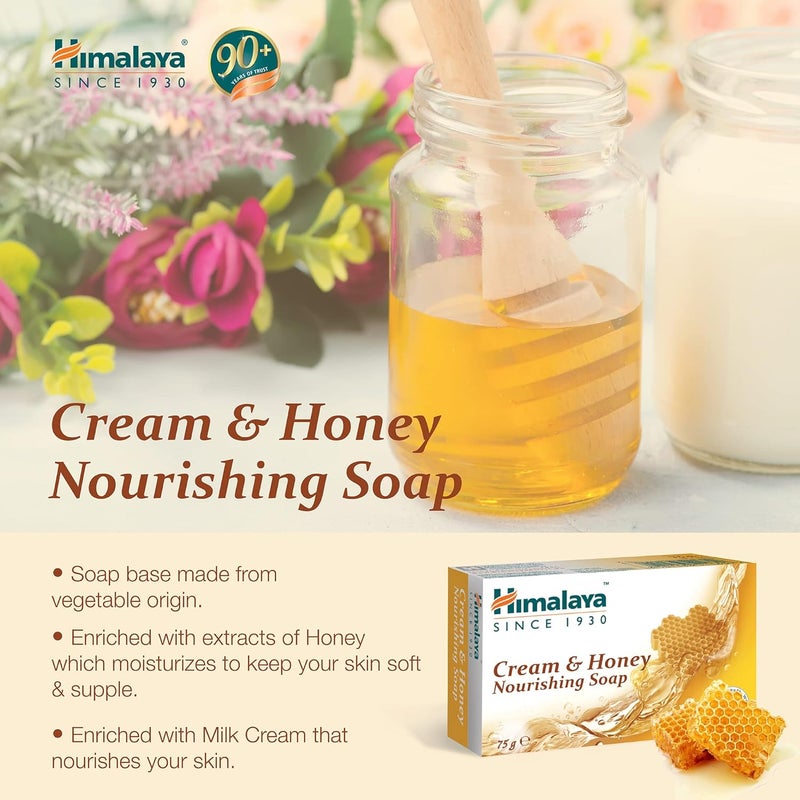 Himalaya Herbals Nourishing Cream and Honey Soap 75gm - Image 5