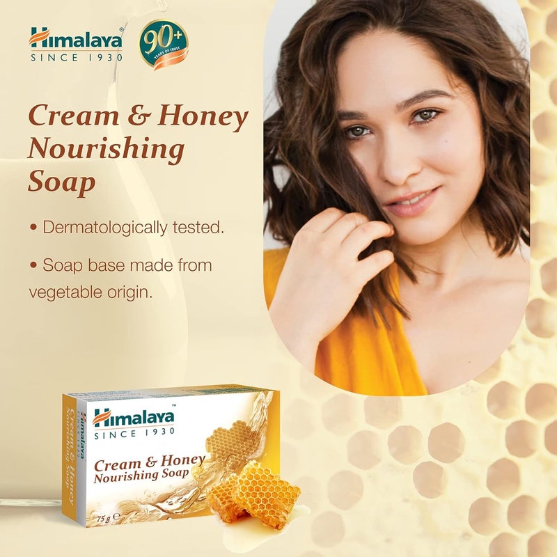 Himalaya Herbals Nourishing Cream and Honey Soap 75gm - Image 4