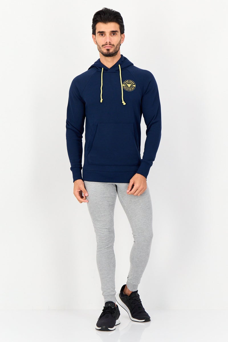 UNDER ARMOUR Men Loose Fit Outdoor Hoodie, Navy BLue - Image 2