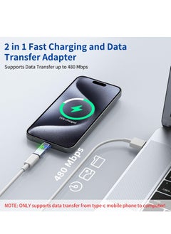 SYOSI USB C to Lightning Adapter PD Fast Charging and Data Transfer Compatible with iPhone 15 Pro Max iPad Pro Air Type C Converter Data Transfer and 27W PD Fast Charging for iPad 10 Mini 6 Not Audio OTG  - Image 4
