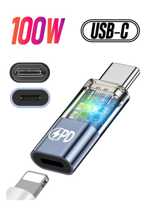 USB C to Lightning Adapter PD Fast Charging and Data Transfer Compatible with iPhone 15 Pro Max iPad Pro Air Type C Converter Data Transfer and 27W PD Fast Charging for iPad 10 Mini 6 Not Audio OTG