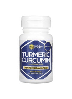 Natural Stacks Natural Stacks, Turmeric Curcumin with Coconut Oil, 60 Softgels  - Image 1