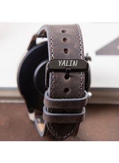 Vagave Genuine Leather Band 20MM 22MM 24MM Fossil Diesel Lacoste Casio Armani Tissot Nacar Classic Watch Band Leather Strap Gray  - Image 1