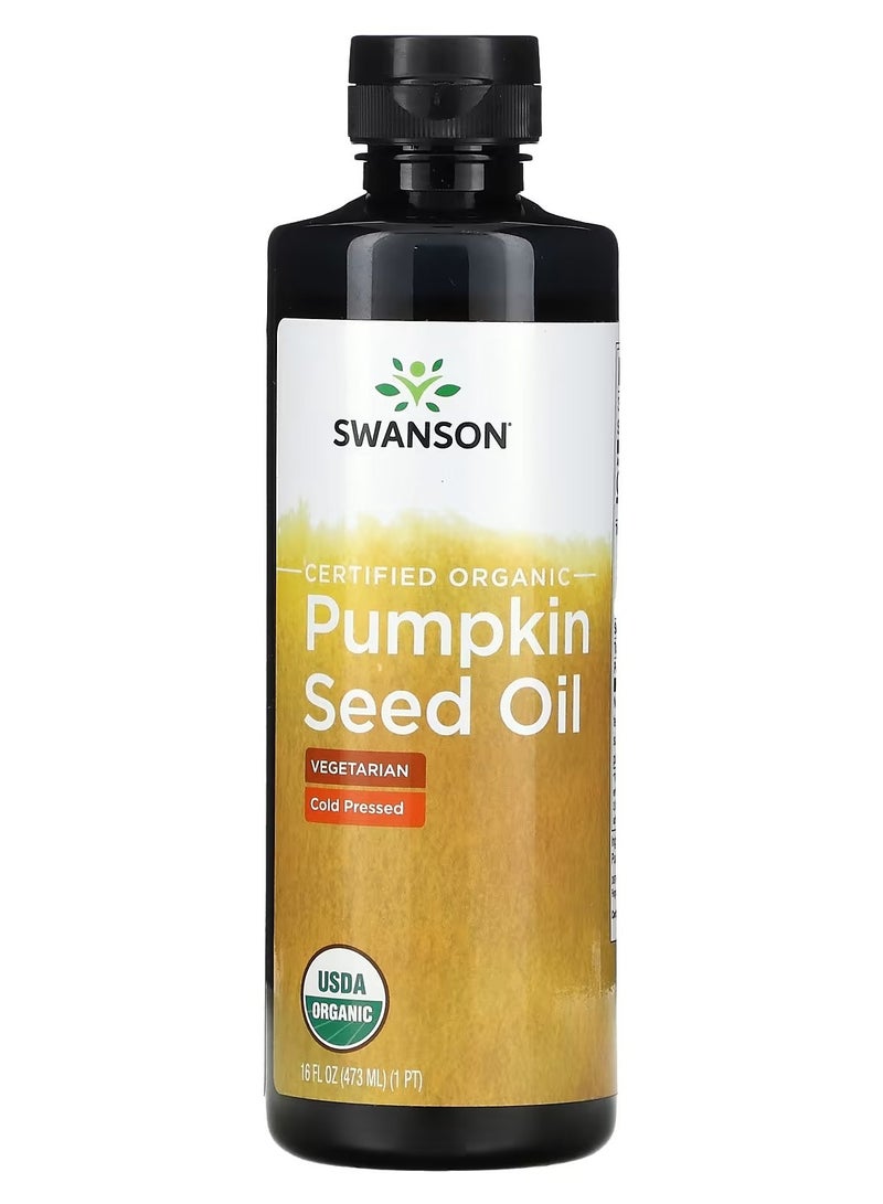Swanson, Certified Organic Pumpkin Seed Oil, 16 fl oz (473 ml)