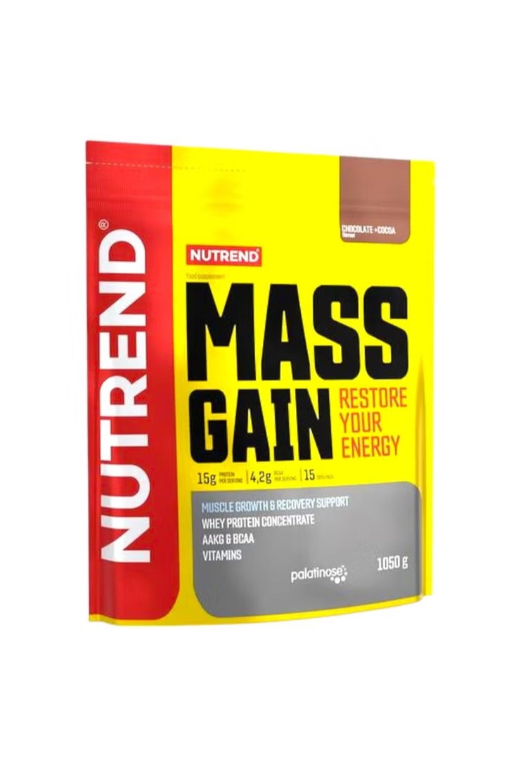 NUTREND زيادة الكتلة، نكهة الشوكولاتة - جوز الهند، 15 حصة، 1050 جرام