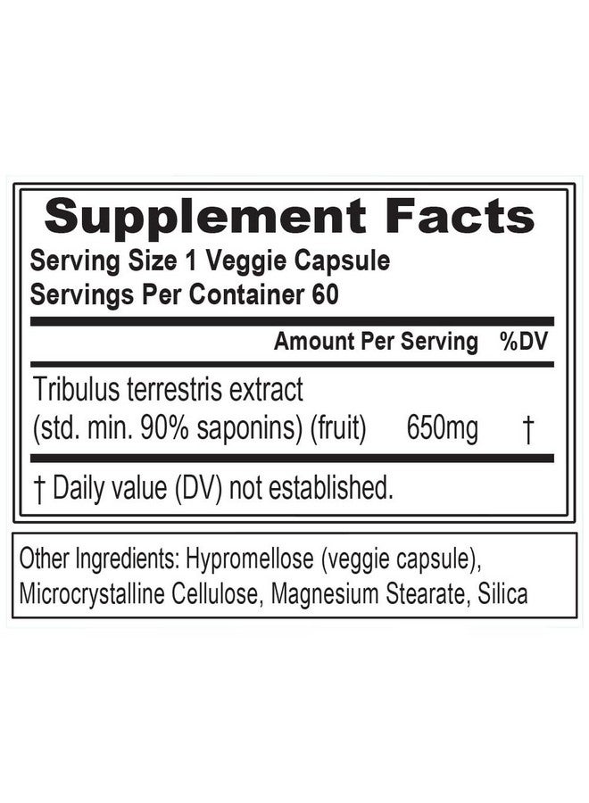 Evlution Invigorating Pure Tribulus Terrestris for Men - Performance Maximizing Testosterone Booster Tribulus Terrestris Supplement with 90% Saponins - Plant Based Stamina Strength and Energy Pills for Men - Image 2