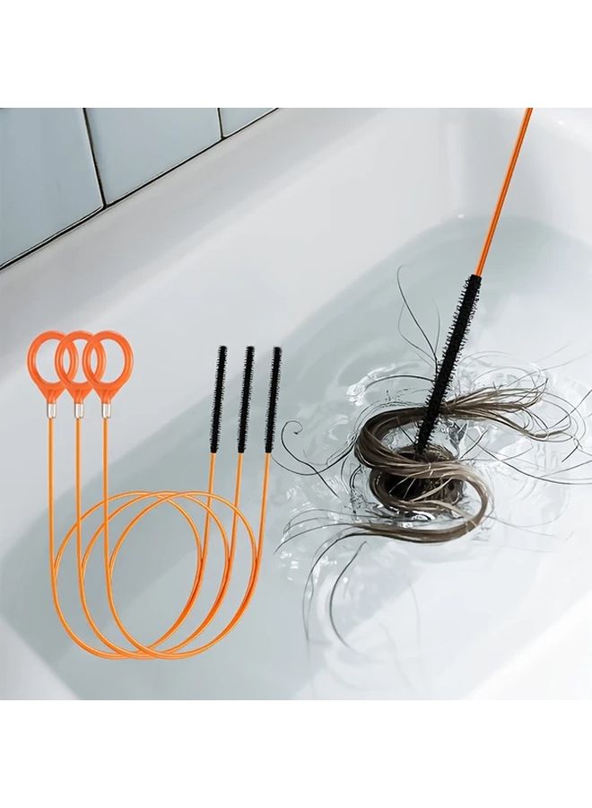 1pc Extra Long Drain Snake Flexible Bathroom Sink Bathtub Shower Clog Remover - Image 3