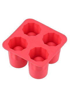 PAVITYAKSH PAVITYAKSH ICE Glass Mold Silicone Ice Shot Glass Maker 4 Cup Shape Cube DIY Molds Trays Freeze Mold Icing Box Chocolate Candy Mould Non Stick Tray Party Bar Tools Mold.  - Image 1