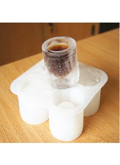PAVITYAKSH PAVITYAKSH ICE Glass Mold Silicone Ice Shot Glass Maker 4 Cup Shape Cube DIY Molds Trays Freeze Mold Icing Box Chocolate Candy Mould Non Stick Tray Party Bar Tools Mold.  - Image 5
