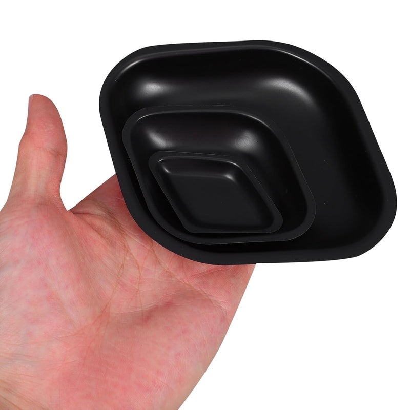 30pcs Plastic Weighing Dishes Set Black Mini, Medium, Large Weigh Boats for Lab Scale, Powder Measuring, Food Sample Trays for Accurate Measurement in Laboratory and Jewelry Making - Image 4