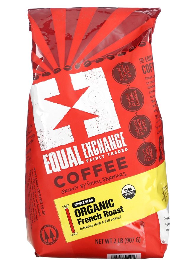Equal Exchange Organic Coffee Whole Bean French Roast 2 lb (907 g)