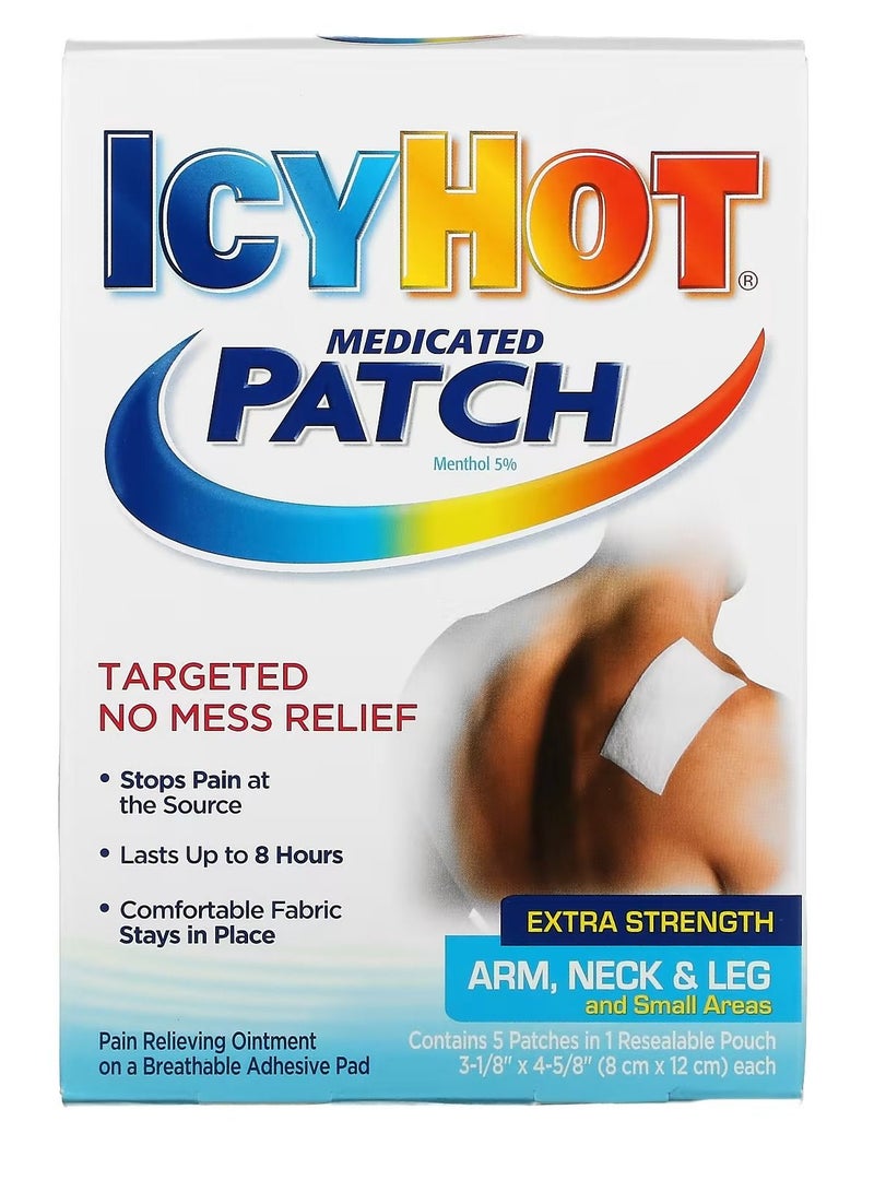 Icy Hot Icy Hot Medicated Patch Extra Strength 5 Patches - Image 4
