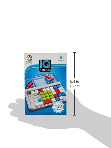 SmartGames IQ Focus – Color & Logic Puzzle with 120 Challenges – Compact Brain Teaser Game for Kids & Adults Ages 7+ - Image 3