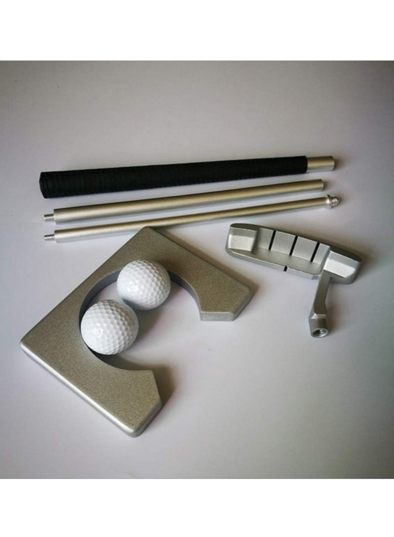 Generic Mini Golf Training Aids Indoor Golf Ball Holder Golf Putter Putting Practice Kit Golfer Training Set With Portable Case For Beginners Professionals - Image 3