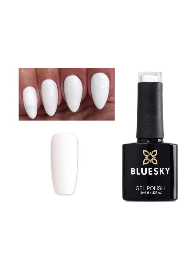 Bluesky Gel Nail Polish WHITE BEST WHITE COVERAGE CS61 UV LED Soak Off 10ml - Image 1