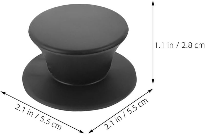 2pcs Universal Heat-resistant Silicone Pot Lid Replacement Knobs for Cookware Pan Cover Holding Handles with Anti-scald Design, Kitchen Lid Accessories for Glass Pots - Image 2