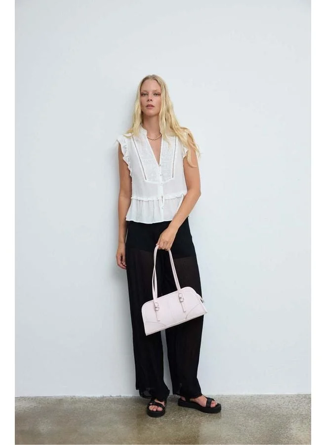 Shule Bags  Vanity Nubuck Baget Bag – Powder Pink. for Women | Best Price UAE