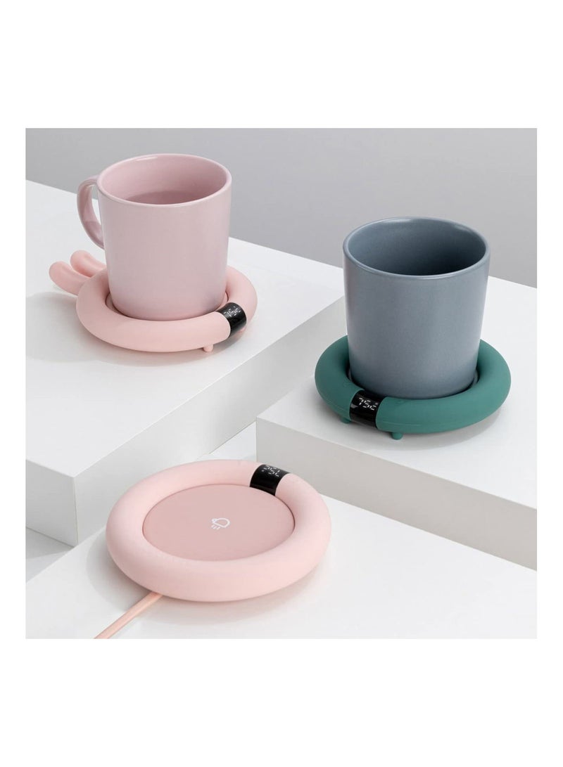 GGOOT Coffee Mug Cup Warmer Cartoon Home Office Milk Tea Water Heating Pad Constant-temperatures Thermostatic Heat Cup Pad - Image 4