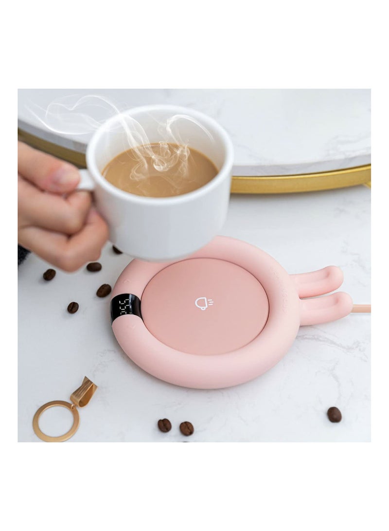 GGOOT Coffee Mug Cup Warmer Cartoon Home Office Milk Tea Water Heating Pad Constant-temperatures Thermostatic Heat Cup Pad - Image 5