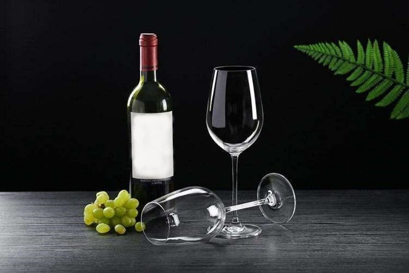 FINSTER Crystal Stylish Premium Wine Glasses Set of 2 Drinking Wine Glass 330ml - Image 3