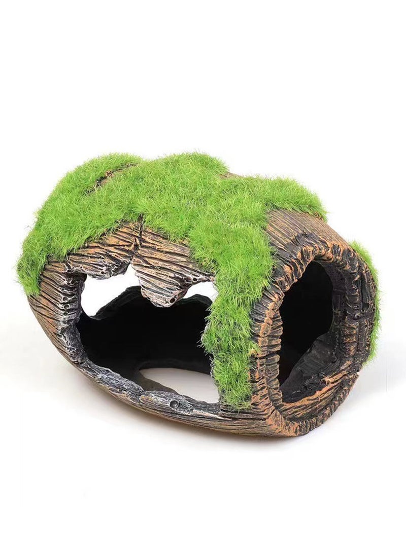 Broken Barrel Fish Tank Decor, Fish Tank Accessories Decorations Resin Betta Fish Hideout Cave for Fish Tank Ornaments for Small Animal Play Rest Hide. - Image 5