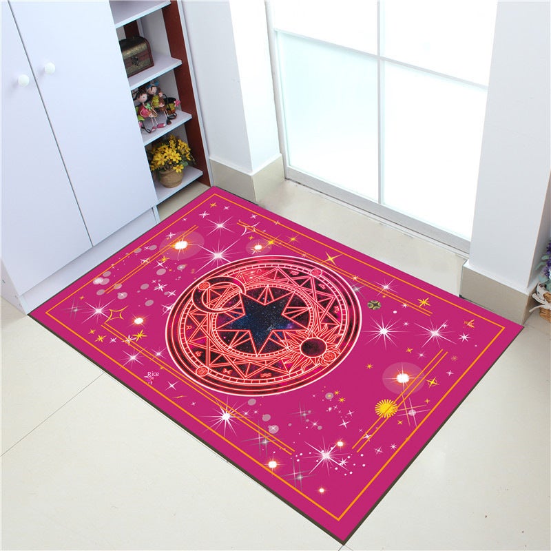 Cartoon Sakura Cute Magic Array Floor Mat Absorbent Door Entry Foot Mat Rubbing Mat Washable - Image 5