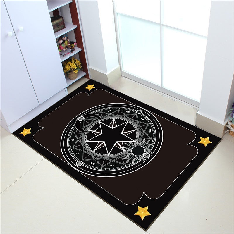 Cartoon Sakura Cute Magic Array Floor Mat Absorbent Door Entry Foot Mat Rubbing Mat Washable - Image 3