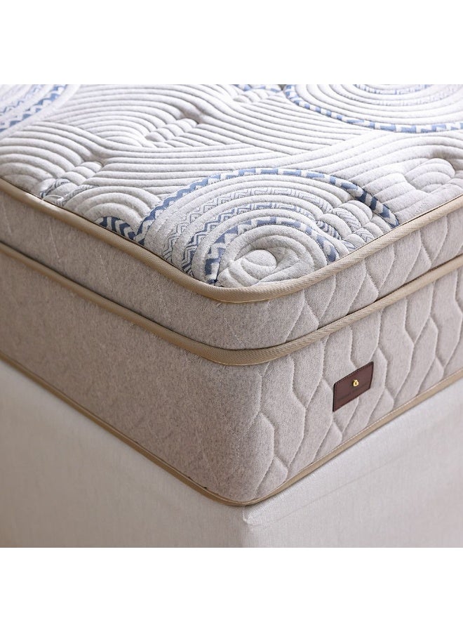 DANUBE HOME مرتبة سرير كينغ غليتر - 180x200x30 سم - فوم ميموري فيسكو ولاتكس مع نظام نوابض جيب - رمادي - ضمان 25 سنة - أثاث مريح لغرفتك - Image 1