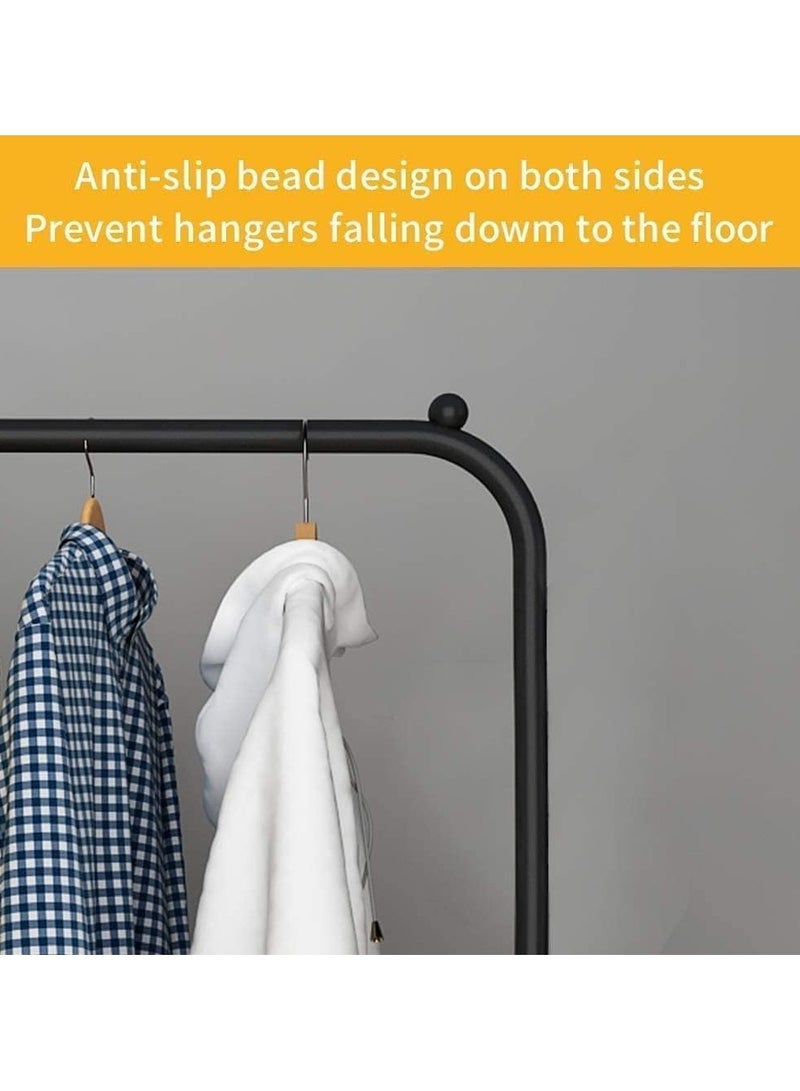 general Clothes Rack with Double Rods 110cm, Metal Garment Rack Coat Rack Shoes Rack, Clothes Rail Stand, Multipurpose Clothes Hanger Organizer - Image 2