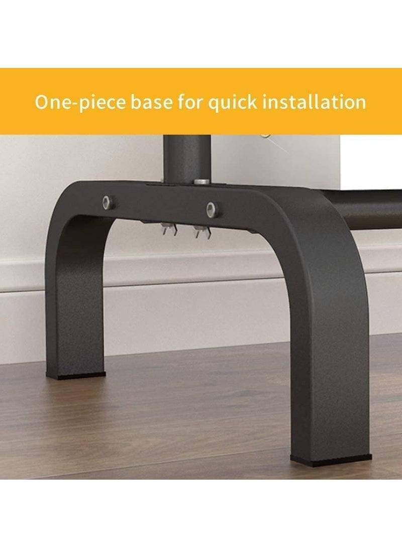 general Clothes Rack with Double Rods 110cm, Metal Garment Rack Coat Rack Shoes Rack, Clothes Rail Stand, Multipurpose Clothes Hanger Organizer - Image 3