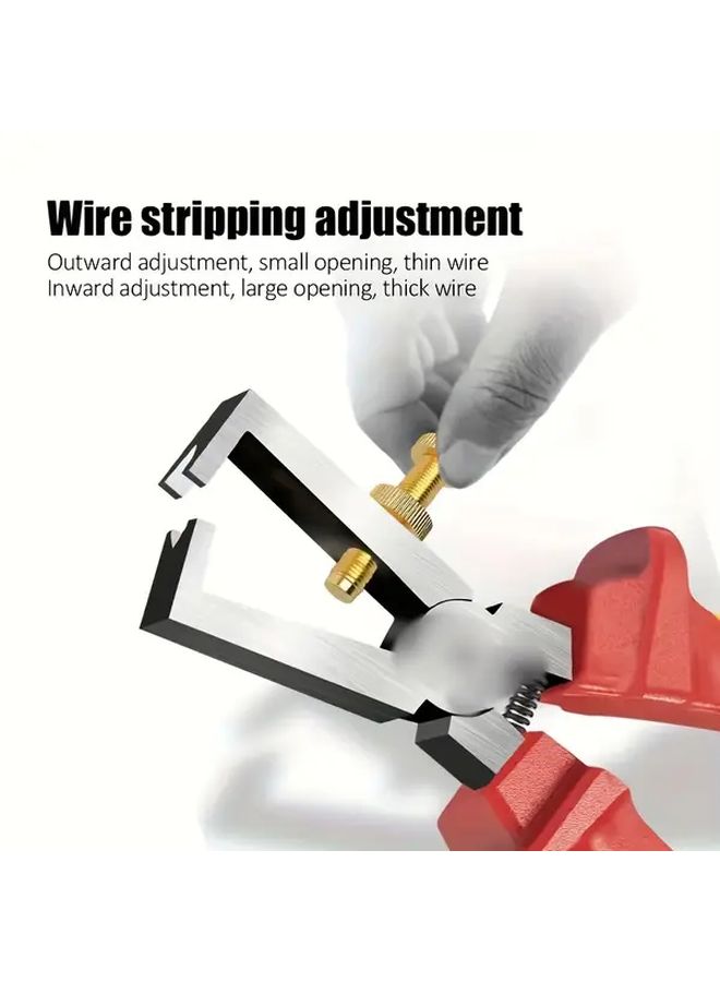 Manual Wire Stripper Pliers 1pc Precision Cable Stripping Tool For Electrical Repair - Image 5