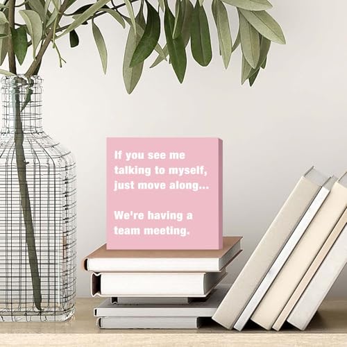 TAGDANK Pink Cubicle Decorations Office Desk Decor Accessories for Women Cute Office Cubicle Decor Pink Gifts for Women Coworker Friends Female Funny Sign Decorations - Image 4