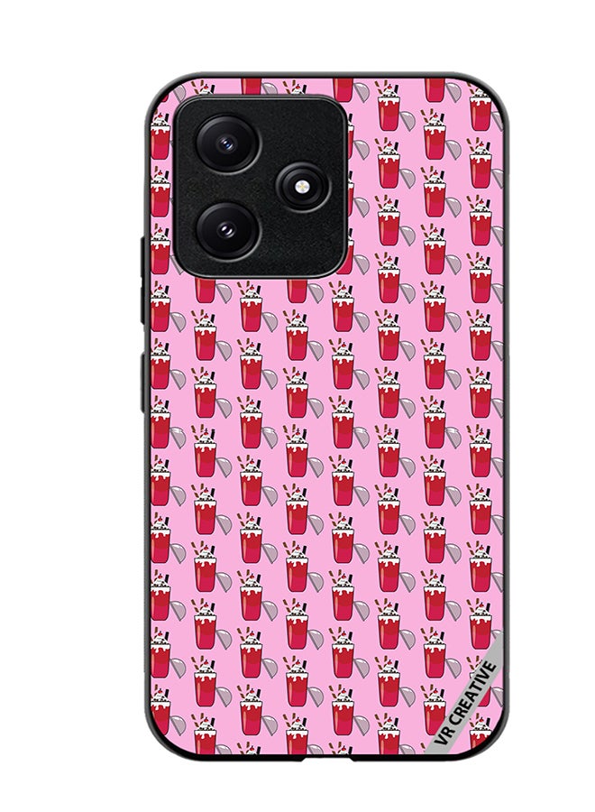 VR CREATIVE Protective Case Cover For Xiaomi Poco M6 Pro 5G Ice Cream Glass Drink Design Multicolour - Image 1