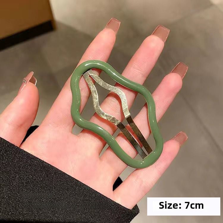 Generic New Cloud Design Metal Hair Clips One Green [6.8]] 