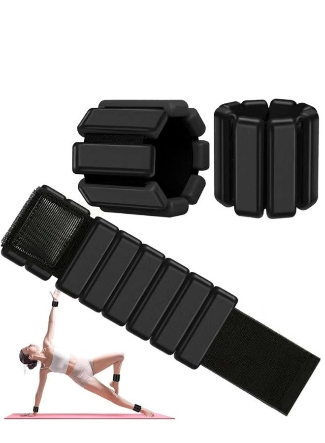 شيبشيب زوج واحد من أوزان الكاحل والمعصم للنساء والرجال، مجموعة أوزان الكاحل بوزن 0.45 كجم (0.22 كجم لكل وزن معصم) - Image 1