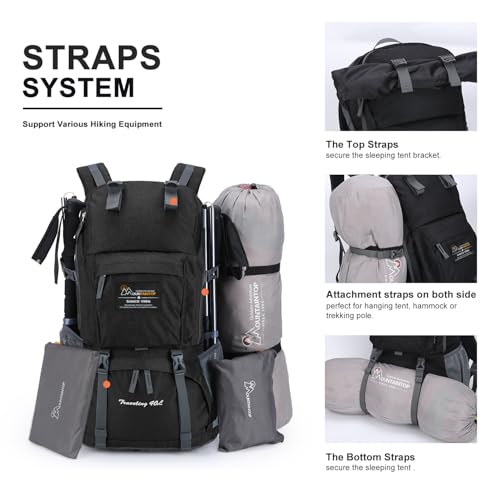 MOUNTAINTOP 40L Hiking Backpack Lightweight Travel Backpack for Men&Women Outdoor Camping Backpacking - Image 4