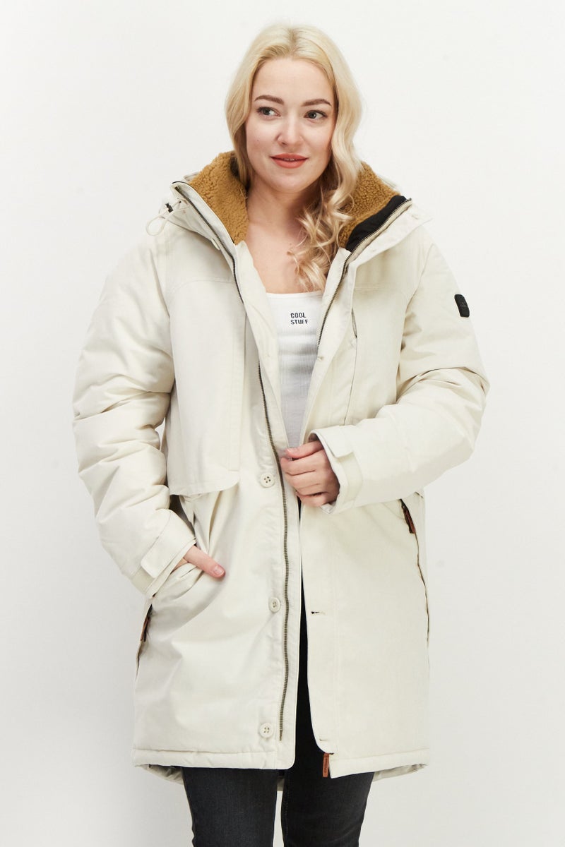 O'NEILL Women Plain Parka Jacket, Beige  - Image 1