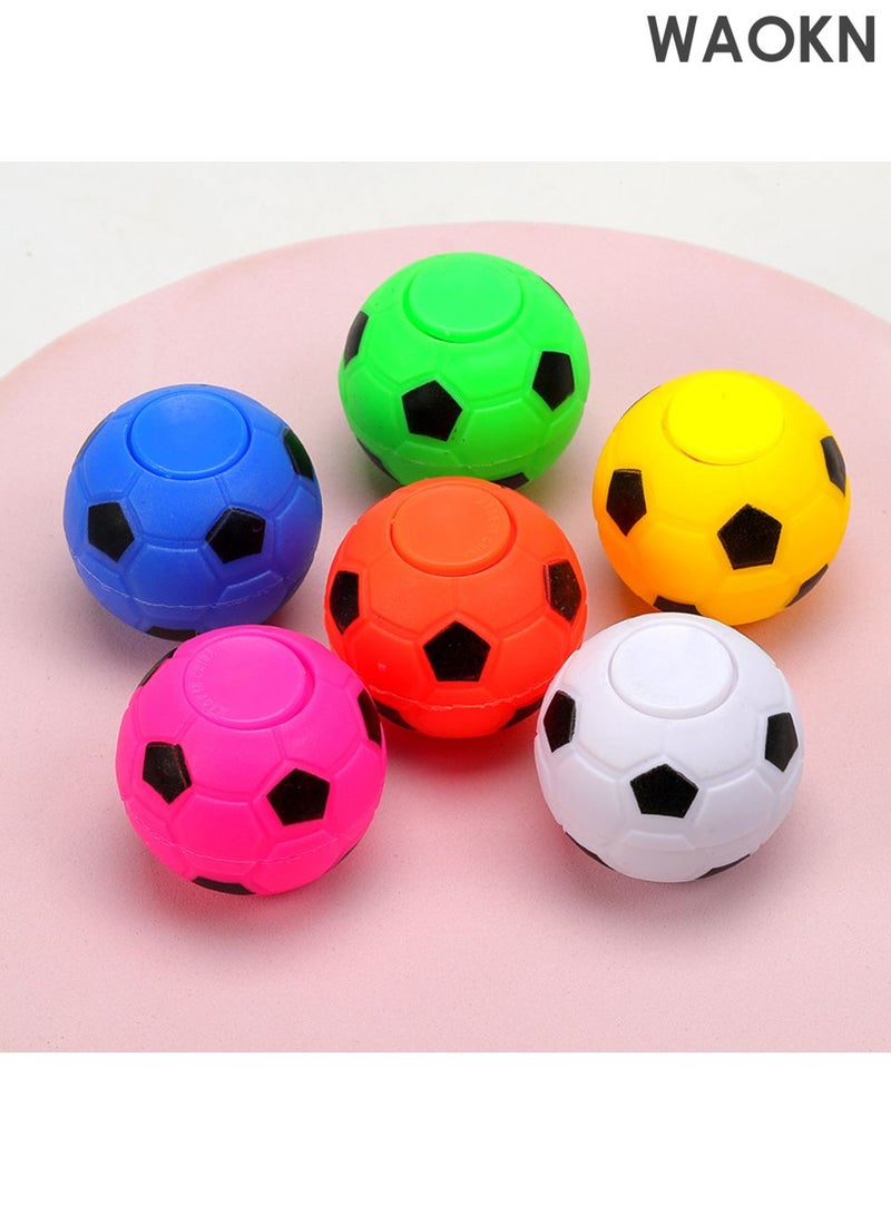 WAOKN 30 Pcs Soccer Party Favors for Kids 3-12 , Rotatable Soccer Finger Ball , Mini fingertip Soccer Stress Reliever Goodie Bag Stuffers , Soccer Party Favors Toys Gifts for Kids Teens Adults ,Random color . - Image 4