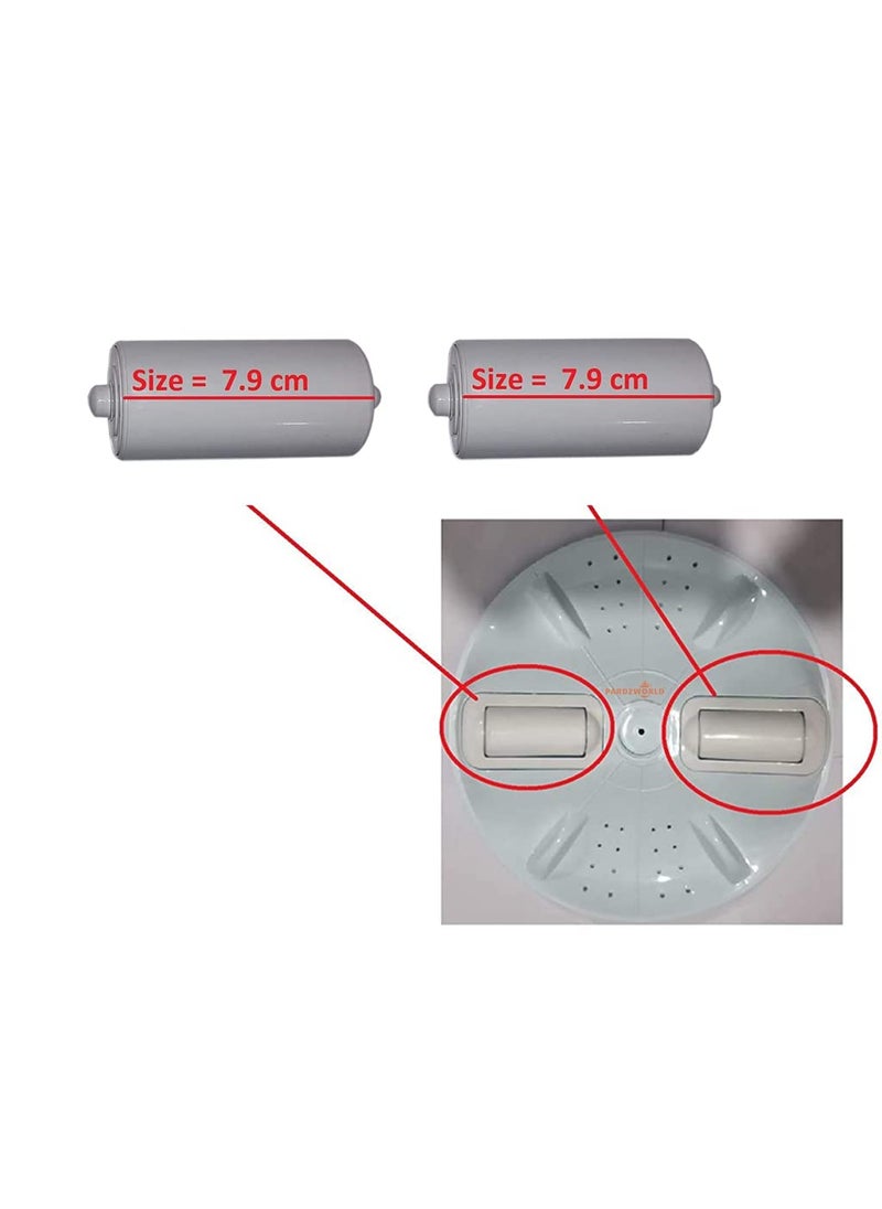 PARDZWORLD PARDZWORLD Pulsator Roller Wheel Suitable for Samsung Washing Machine 6 65 Kg Pack of 2 Match Buy Color Grey  - Image 4