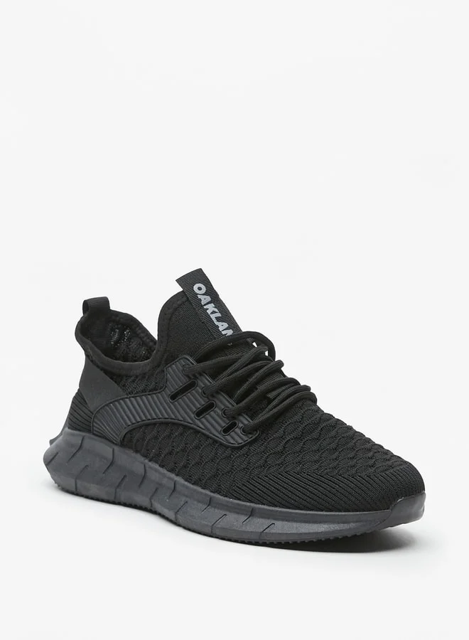 Oaklan by Shoexpress Men Textured Sports Shoes with Lace Detail