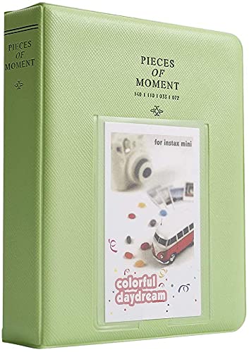 FotoCart [Instax Mini 64 Page Photo Album] Pieces of Moment Book Album Compatible for Films of Fujiflm Instax Mini 7s 8 8+ 9 25 26 50s 70 90 10 11 30 55 20 50 7 LiPlay & Hello Kitty (Green) - Image 1