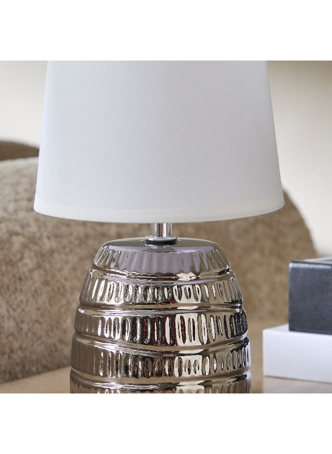 Home Box Emzie Ceramic Table Lamp with Shade - 25.5 cm - Image 3