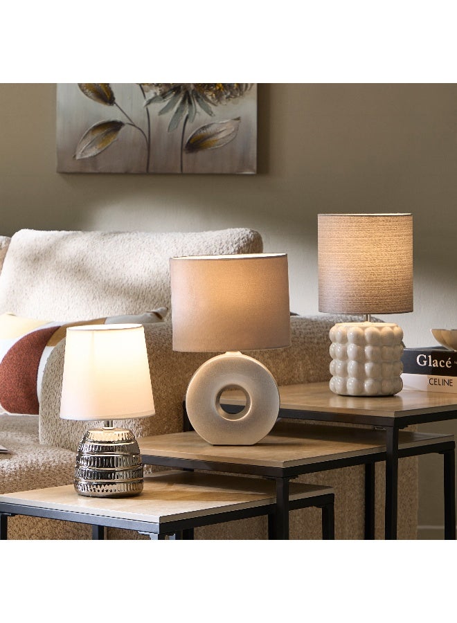 Home Box Emzie Ceramic Table Lamp with Shade - 25.5 cm - Image 4