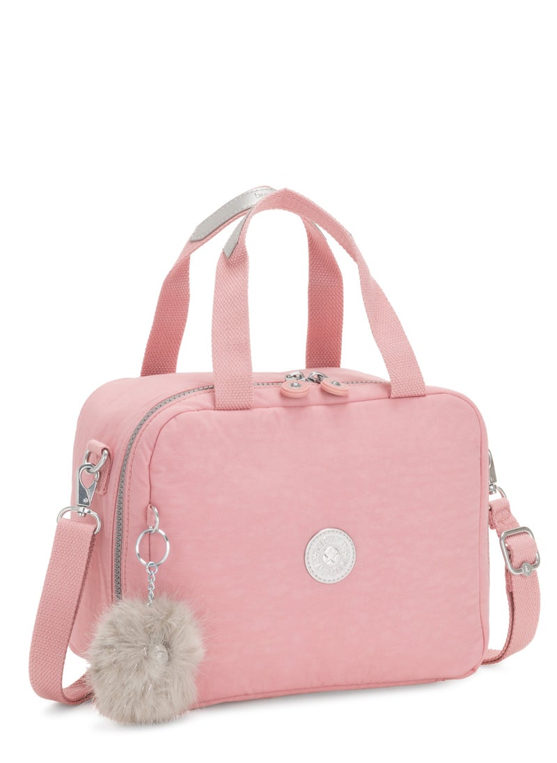 kipling Miyo kids Insulated medium lunch bag with trolley sleeve Bridal Rose  - Image 4