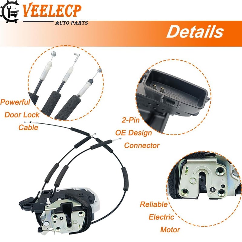 VEELECP Door Lock Actuator for Infiniti QX56 and QX80 - Rear Right Passenger Side - Image 3