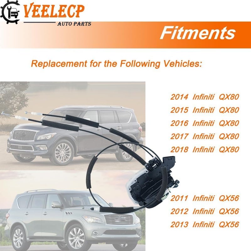 VEELECP Door Lock Actuator for Infiniti QX56 and QX80 - Rear Right Passenger Side - Image 4
